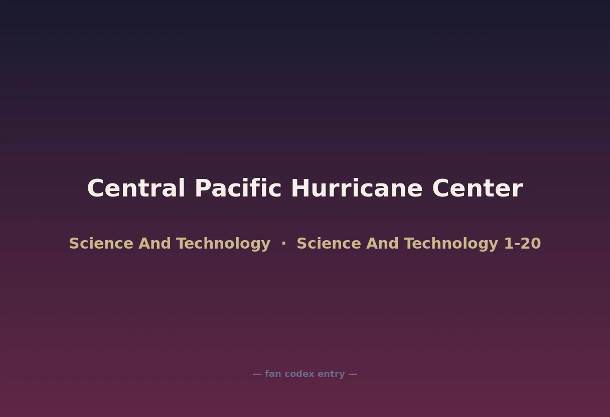 Central Pacific Hurricane Center