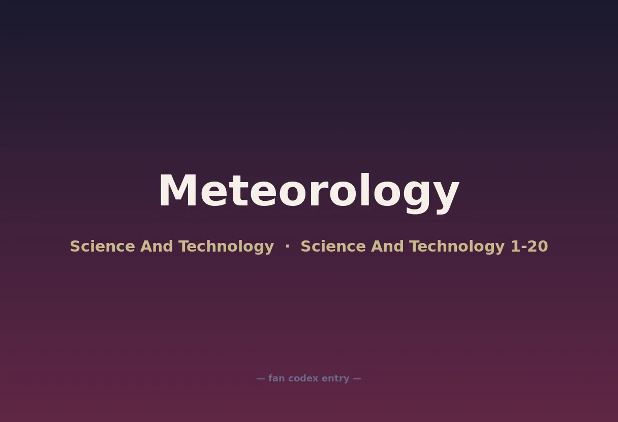 Meteorology
